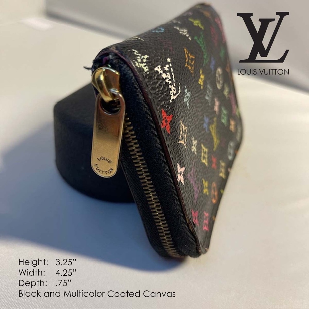 Louis Vuitton Monogram Multicolor Murakami Zippy Wallet RARE - Picture 3 of 9
